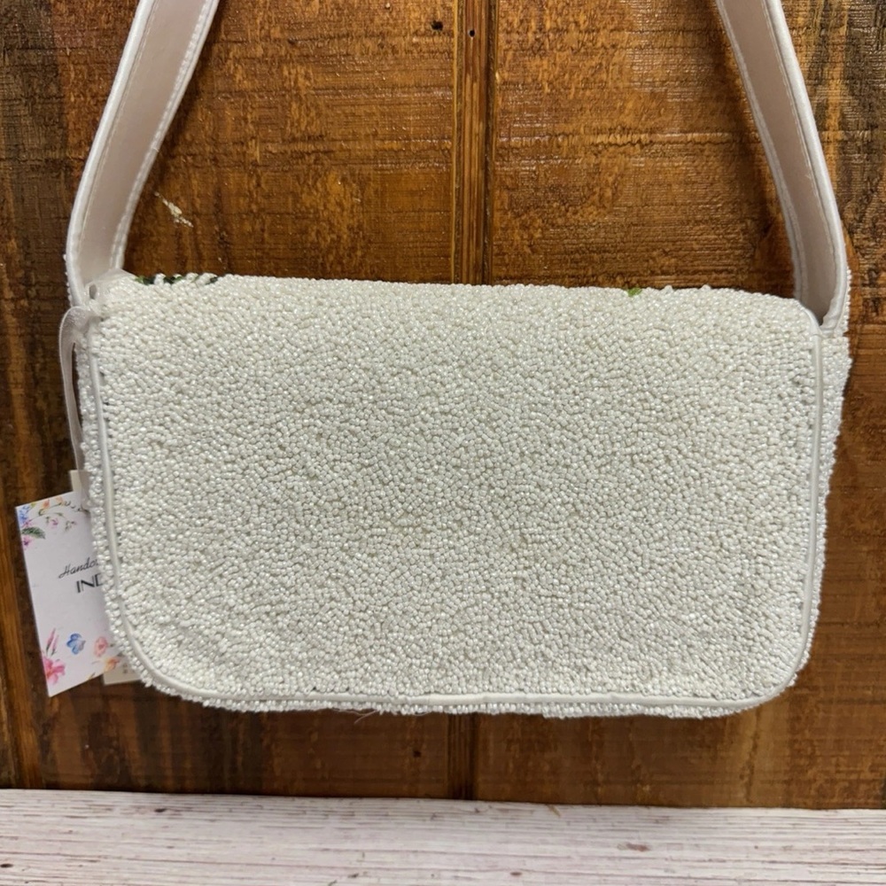 Viral Made In India Beaded Floral Shoulder Bag - Picture 2 of 5